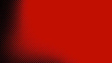 Soyut nokta yarım ton kırmızı siyah renk desenli doku arkaplanı. Grafikler için kullanılan pop sanat çizgi roman tarzı.