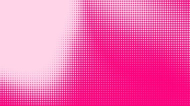 Nokta pembe desenli doku arkaplanı. Soyut illüstrasyon pop sanat yarım ton ve retro tarzı. yaratıcı tasarım sevgililer günü konsepti,