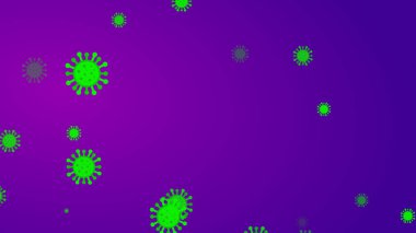 Coronavirus desenli afiş arkaplanı. Soyut sağlık hizmetleri Illustrasyon kavramı COVID-19.