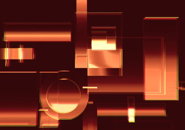 Abstra3D Оранжевый Цвет Глиссады Блокчейн Изометрическая Цифровая Облачная Сетевая Технология — стоковое фото