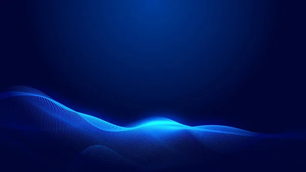 Ponto Azul Onda Luz Tela Gradiente Textura Fundo Tecnologia Abstrata — Fotografia de Stock