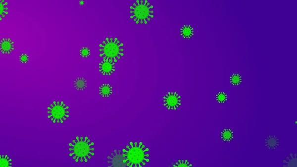 Coronavirus Sfondo Banner Modello Abstract Healthcare Concetto Illustrazioni Covid — Foto Stock