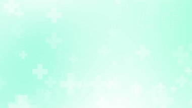 Tıbbi yeşil mavi haç desenli. Soyut sağlık teknolojisi ve bilim konsepti.