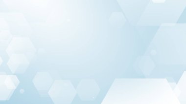 Altıgen geometrik beyaz desen parlak sağlık ve teknoloji geçmişi. Soyut grafik dijital gelecek bilim konsept tasarımı.