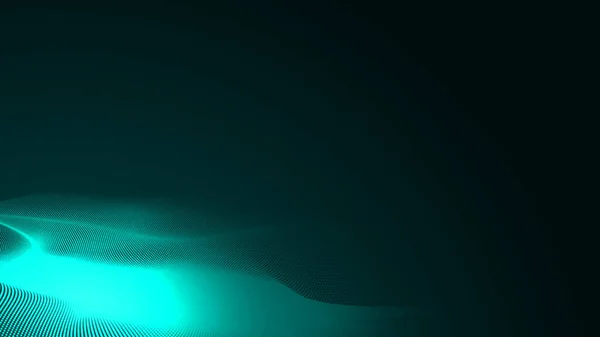 Dot Green Wave Light Screen Gradient Texture Background Abstract Technology — Stock Photo, Image