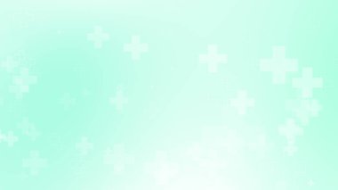 Tıbbi yeşil mavi haç desenli. Soyut sağlık teknolojisi ve bilim konsepti.