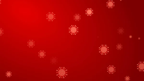 Koronavirus Červené Vzor Banner Pozadí Abstraktní Koncept Zdravotní Péče Ilustrace — Stock fotografie