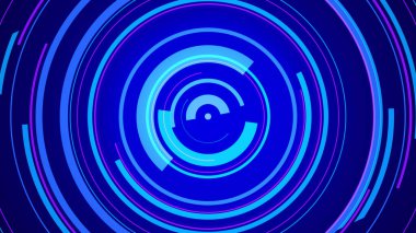 Mavi neon ışık teknolojisi. Yüksek teknoloji karanlık arka plan. Soyut grafik dijital gelecek konsept tasarımı.
