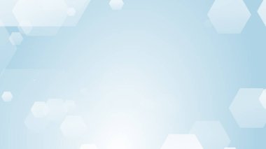 Altıgen geometrik beyaz desen parlak sağlık ve teknoloji geçmişi. Soyut grafik dijital gelecek bilim konsept tasarımı.