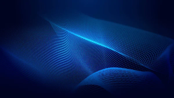 Punkt Blaue Welle Lichtbildschirm Farbverlauf Textur Hintergrund Abstrakte Technologie Big — Stockfoto