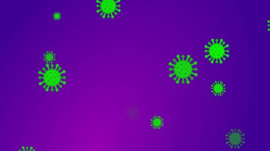 Coronavirus desenli afiş arkaplanı. Soyut sağlık hizmetleri Illustrasyon kavramı COVID-19.