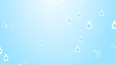 Sağlık sigortası, mavi dezenfektan damlaları konusunda beyaz. Soyut sağlık hizmetleri temiz ve hijyen kavramı.