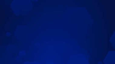 Altıgen geometrik mavi şablon teknolojisi yüksek teknolojili koyu arkaplan. Soyut grafik dijital gelecek bilim konsept tasarımı.