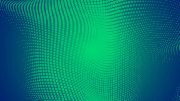 Puntino Verde Onda Luce Schermo Gradiente Texture Sfondo Tecnologia Astratta — Foto Stock