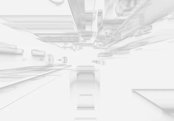 Soyut 3d beyaz gri renkli blok zinciri izometrik ve dijital bulut ağı teknoloji dokusu arka planı. 3d şifreleme sistemi kavramı.