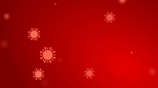 Koronavirus Červené Vzor Banner Pozadí Abstraktní Koncept Zdravotní Péče Ilustrace — Stock fotografie