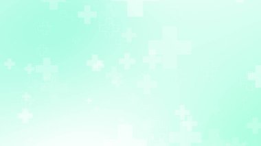 Tıbbi yeşil mavi haç desenli. Soyut sağlık teknolojisi ve bilim konsepti.