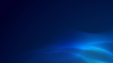 Nokta mavi dalga ışık ekran gradyan doku arkaplanı. Soyut teknoloji büyük veri dijital arkaplanı. 3d oluşturma.