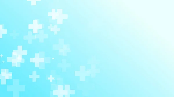 Анотація Медичного Здоров Білий Хрест Візерунок Синій Фон Графічні Ілюстрації — стокове фото
