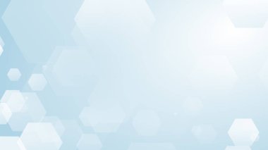 Altıgen geometrik beyaz desen parlak sağlık ve teknoloji geçmişi. Soyut grafik dijital gelecek bilim konsept tasarımı.