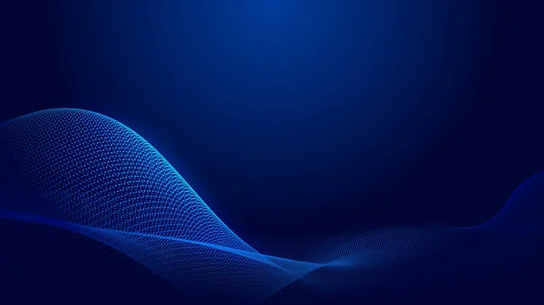 Dot Écran Bleu Vague Lumière Dégradé Texture Fond Technologie Abstraite — Photo