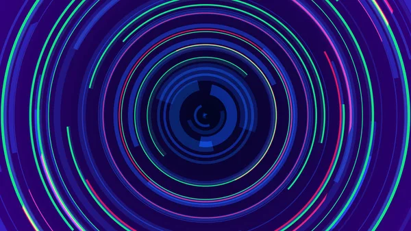 Neon hatları teknolojisi yüksek teknoloji mavi arka plan. Soyut grafik dijital gelecek konsept tasarımı.