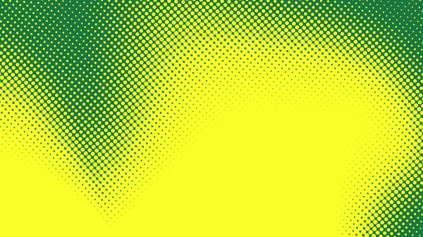 抽象ドットハーフトーン黄色緑の色パターングラデーションテクスチャ背景 グラフィックポップアート漫画のスタイルに使用 — ストック写真