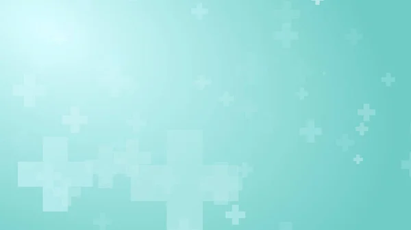 Medizinische Gesundheit Blau Grünes Kreuz Hintergrund Abstraktes Konzept Für Gesundheitstechnologie — Stockfoto