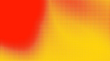 Noktalar yarım ton turuncu sarı renk desenli, teknolojik dijital arkaplanlı. Noktalar, yaz arkaplanlı sanat çizgi romanları.. 