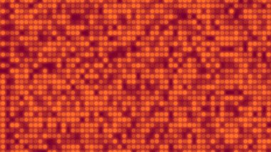 Soyut nokta turuncu renk desenli ekran ışık eğimli doku arka planına öncülük etti. Teknoloji büyük veri dijital konsepti. 3d oluşturma.