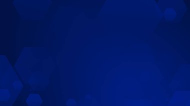 Altıgen geometrik mavi şablon teknolojisi yüksek teknolojili koyu arkaplan. Soyut grafik dijital gelecek bilim konsept tasarımı.