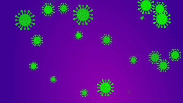 Coronavirus Padrão Banner Fundo Resumo Saúde Ilustrações Conceito Covid — Fotografia de Stock