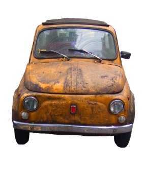 Paslı, eski model bir araba.