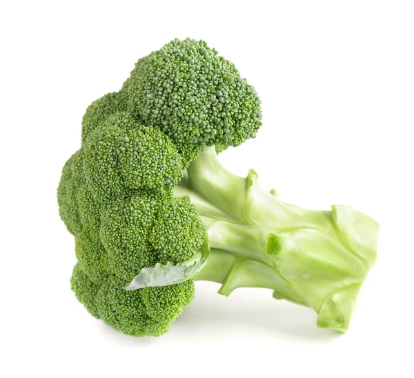 Brokolice Izolované Bílém Pozadí Syrová Zeleninová Brokolice Zavřít — Stock fotografie