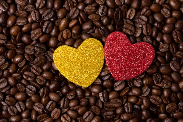 Yellow and red heart — Stock Photo, Image