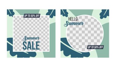 Sosyal medya şablonu için yaratıcı vektör, sosyal medya paylaşımı, arka plan ve internet reklamları için mükemmel.