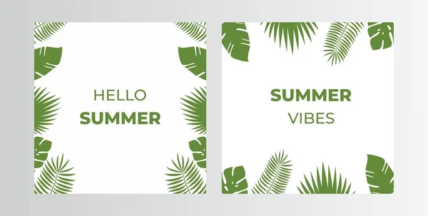 Kreativer Vektor Der Vorlage Für Den Sommer Hallo Sommer Perfekt — Stockvektor