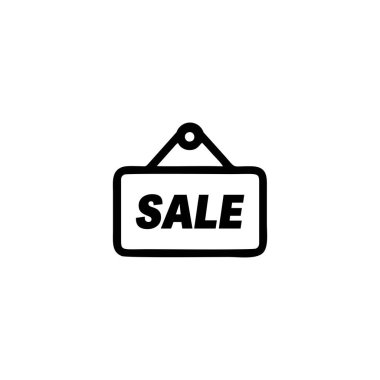 İndirim Satışı ve Tanıtım Tasarım Şablonu için Basit Kara Cuma Etiketi Simgesi