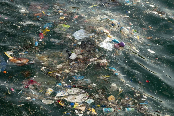 Müll Meer Umweltverschmutzung — Stockfoto
