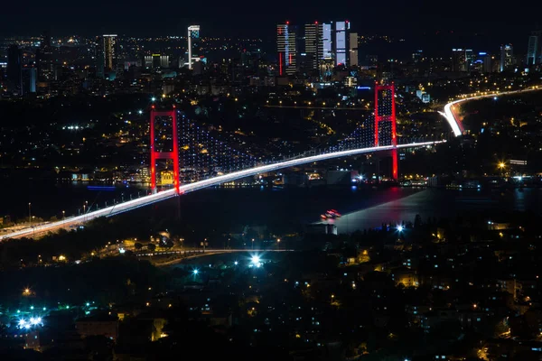 Puente Del Bósforo Con Nuevo Nombre Puente Los Mártires Del — Foto de Stock