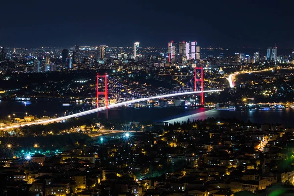 Puente Del Bósforo Con Nuevo Nombre Puente Los Mártires Del — Foto de Stock