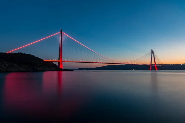 Most Yavuz Sultan Selim Stambuł Turcja — Zdjęcie stockowe