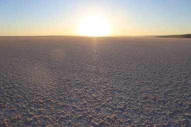 Türkiye'de Güzel Tuz Gölü Tuz Golu. Dünyanın en büyük tuz göllerinden biri.