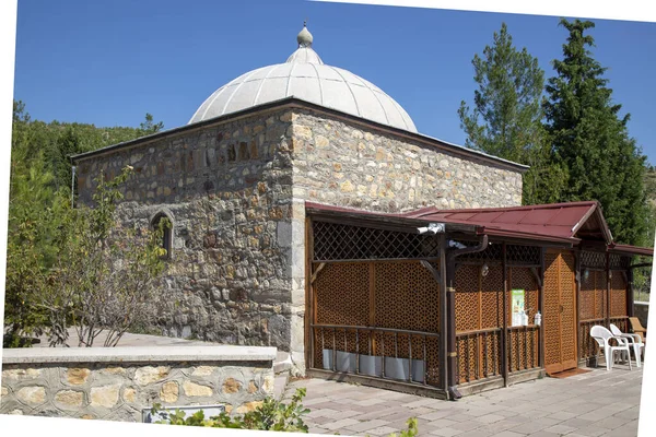 Nallihan Ankara Turkije Juli 2020 Binnenkant Van Taptuk Emre Tomb — Stockfoto