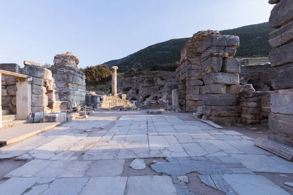 Rovine Celsius Biblioteca Nella Città Antica Efeso Turchia Una Bella — Foto Stock