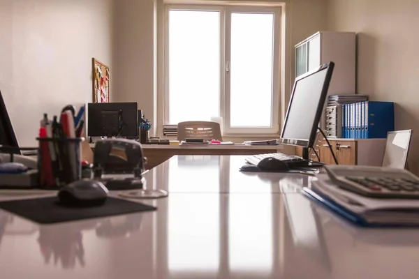 Área Trabalho Com Vista Panorâmica — Fotografia de Stock