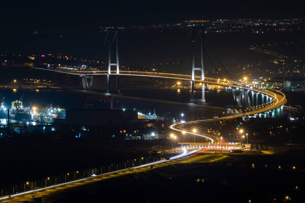 Мост Осман Гази (Осман Гази Копрусу Ялова, Коджаэли). Ялова, Измит, Кочаэли, Турция