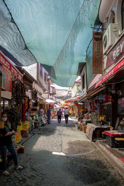 Beypazari Ancara Turquia Julho 2020 Centro Distrital Beypazari Casas Tradicionais — Fotografia de Stock