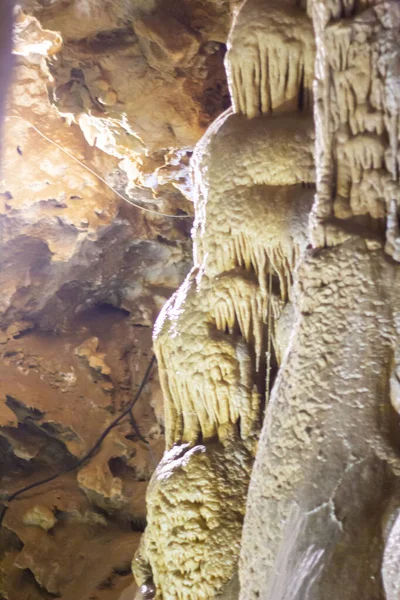 Vnitřní Pohled Karaca Jeskyni Cebeli Vesnici Město Torul Gumushane Město — Stock fotografie