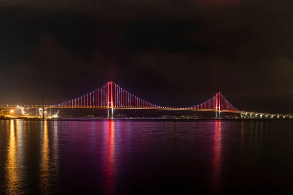 Osmangazi Híd Izmit Bay Bridge Izmit Kocaeli Türkij Törökország Leghosszabb — Stock Fotó